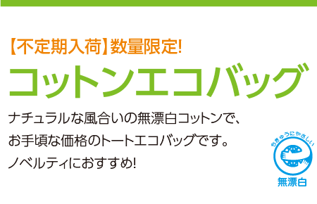 コットンエコバッグ 無漂白